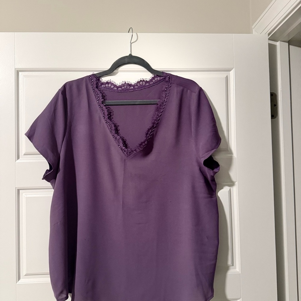 Elegant Purple Women's Top